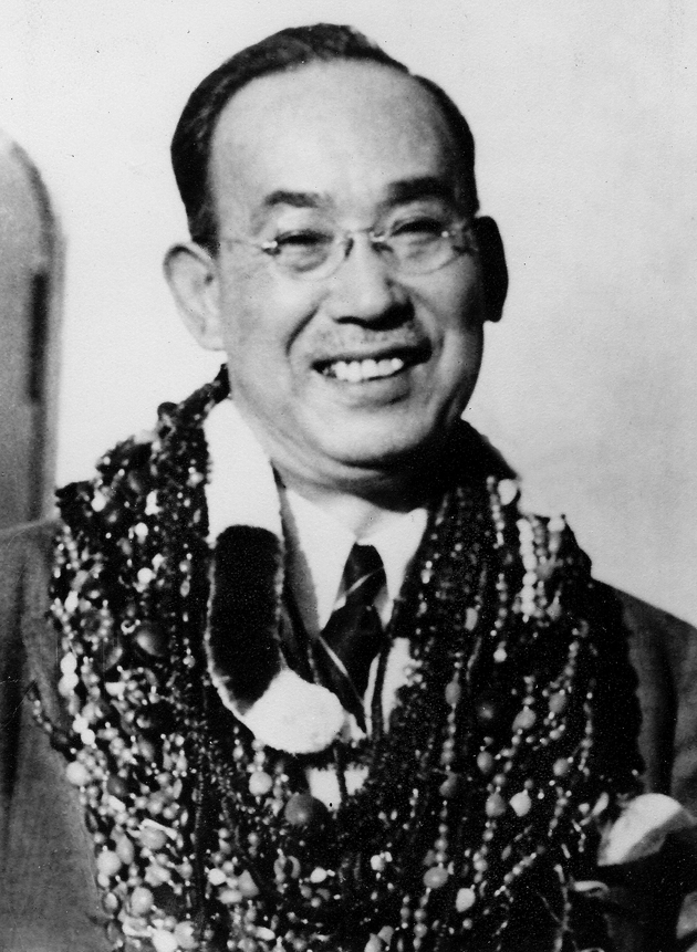 Historical black-and-white portrait of Chujiro Hayashi, student of Mikao Usui
