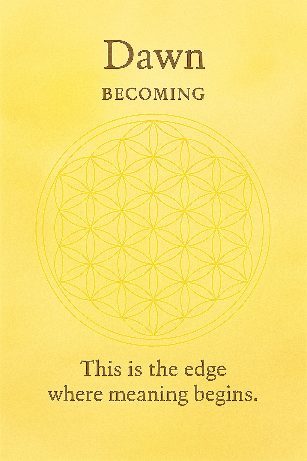 Dawn card — Emberlight Oracle digital cards by Owl Reiki
