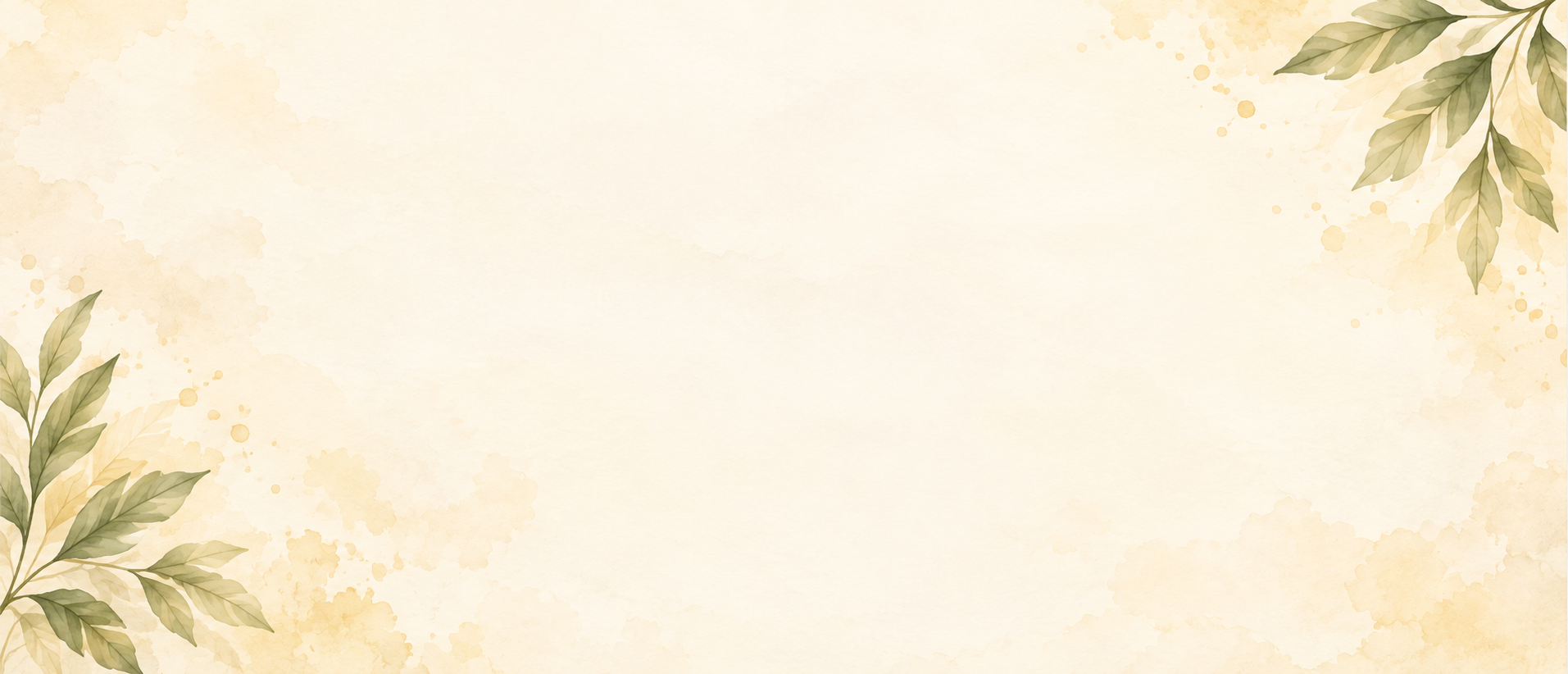 Botanical watercolour paper with green and gold leaves — Emberlight Oracle practice guide from Owl Reiki, Enfield Town